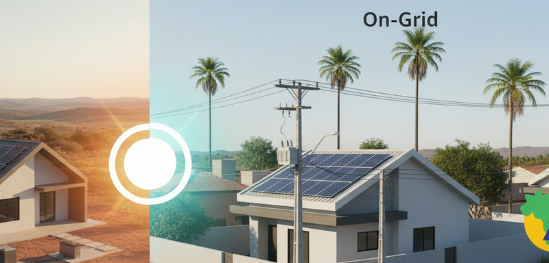 Energia Solar Off-Grid vs. On-Grid: Qual a Melhor Escolha para Seu Imóvel em Goiás? - Blog Nacional Energia Solar