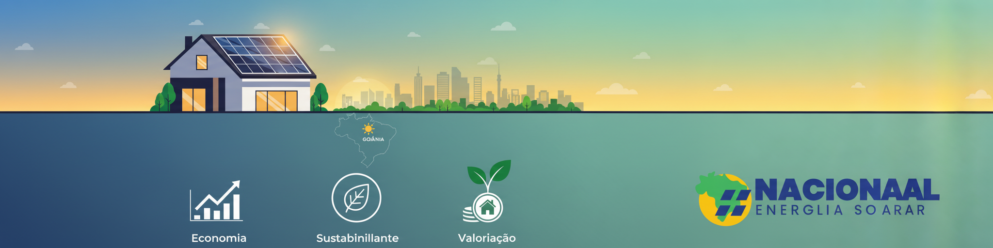 Energia Solar Residencial: Economia, Sustentabilidade e Valorização em Goiânia e BR - Blog Nacional Energia Solar
